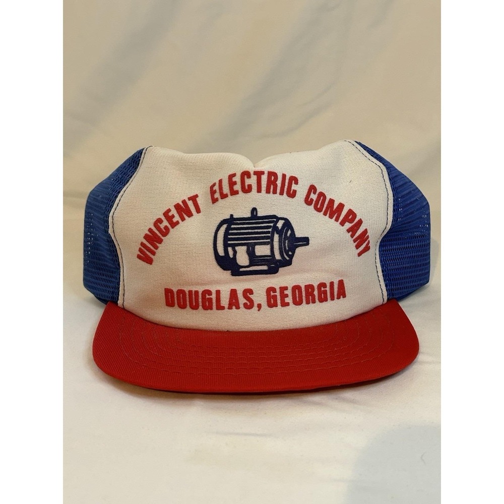 VTG Vincent Electric Company Co Douglas GA Georgia Mesh Trucker Hat